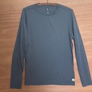 Vuori long sleeve crewneck top men's size S small green activewear athleisure